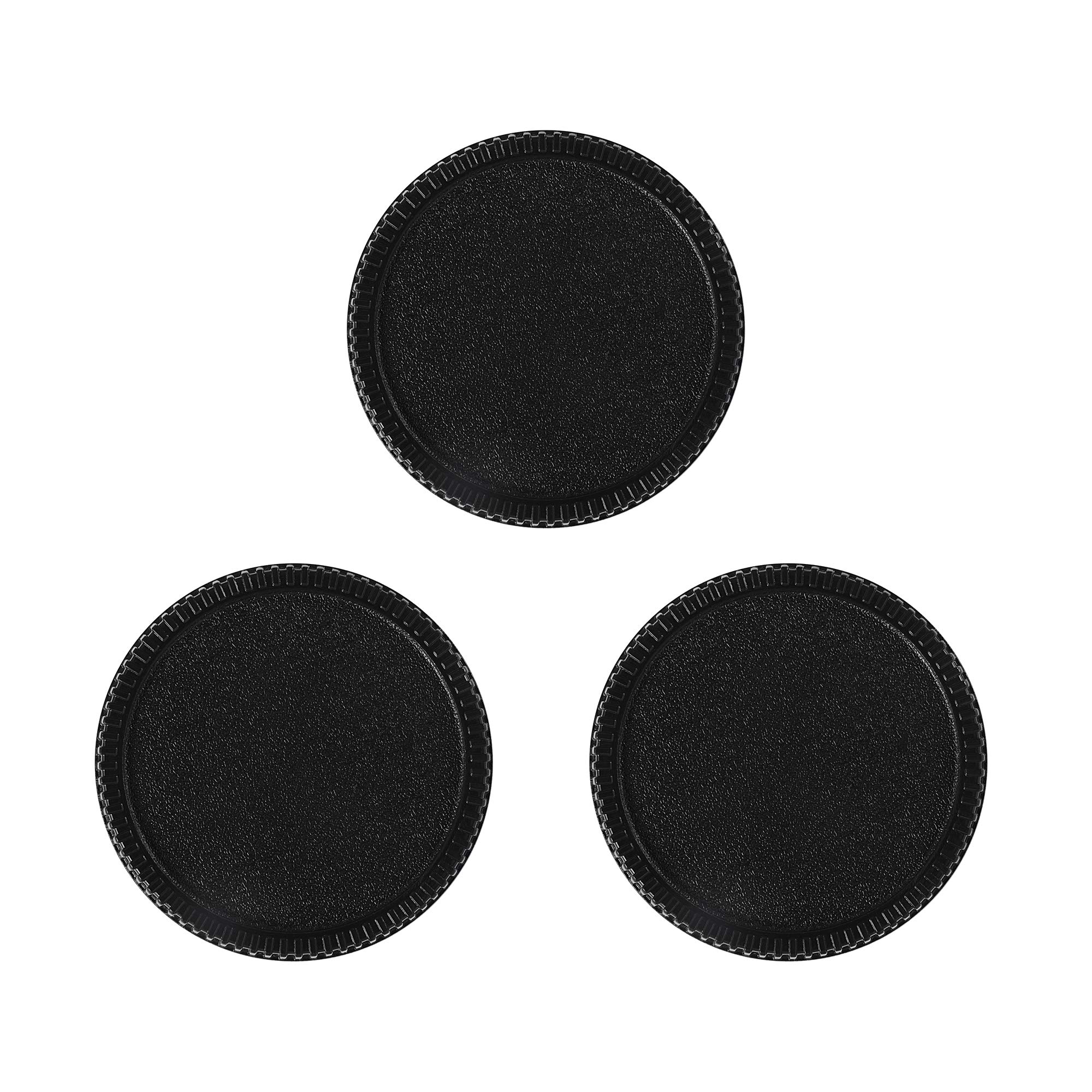 

Three rear lens caps for Nikon F mount