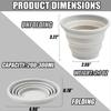 2025 Latest Model Silicone Collapsible Cups for Traveling, Reusable Folding