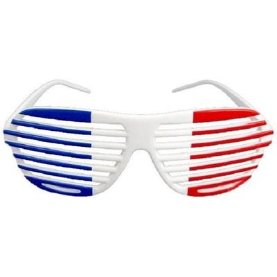 Glasses - LP - LP00594 - Blue White Red - Plastic - Supporter World Cup Football Rugby Sport