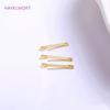 15mm 20mm 25mm 18K Gold Plated Bar Link Component Brass Two Holes Stick Strip Connector DIY Jewelry Making Accessories Wholesale