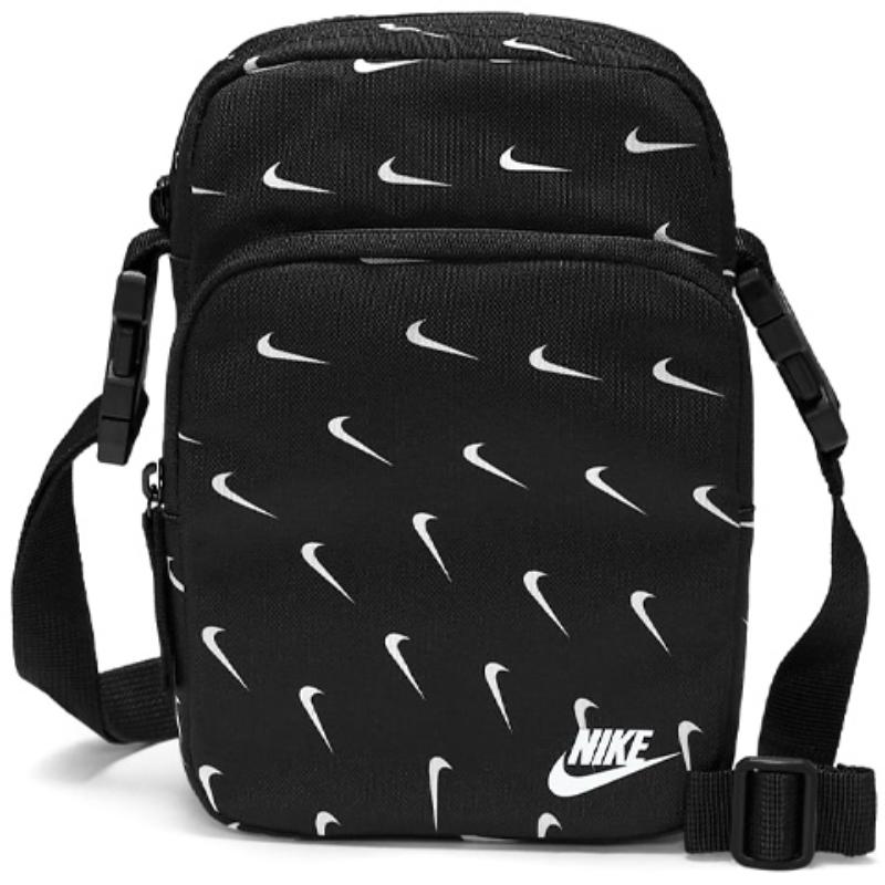 Nike Polyester Shoulder Bag, Crossbody Bag Regular Unisex Black Casual DM2163-010