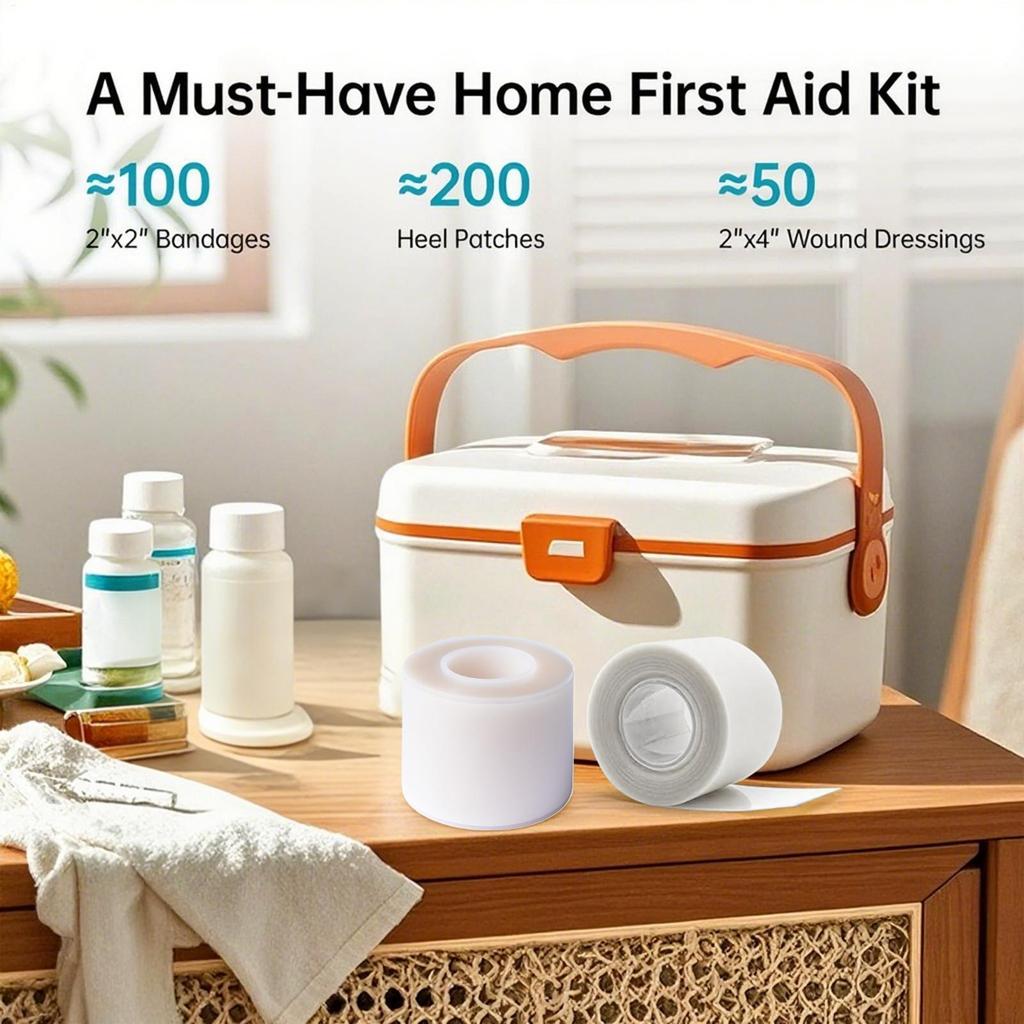 5cmx1.5m Hydrocolloid Roll For Wound Care Hydrocolloid Patch Bandages With Self-Adhesive, Bed Sore Bandages, Highly Absorbent