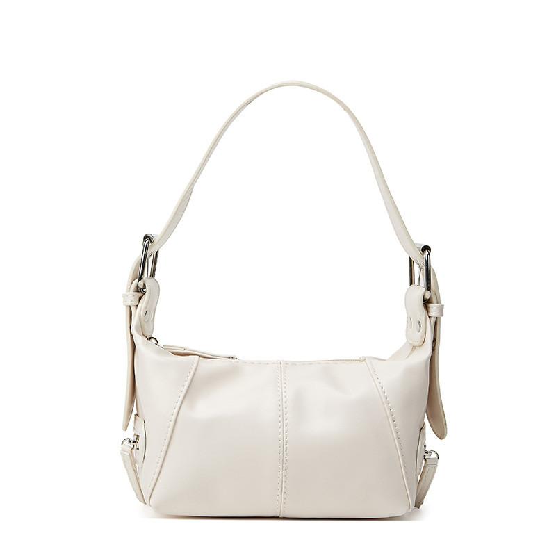 IELGY Leather Zipper Shoulder Armpit Bag Retro Portable