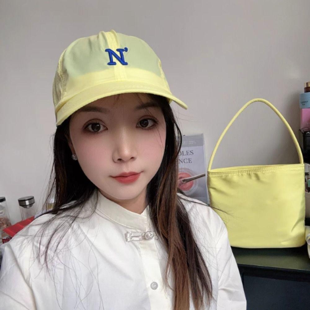 Sun Protection Men Snapback Cap Candy Color Trucker Hat Casual Quick Dry Baseball Cap  Sports