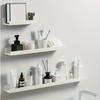 Self-Adhesive No-Drill Wall-Mounted Shelves - Adjustable Storage Rack, Durable Plastic Bathroom & Kitchen Organizer Space-Saving