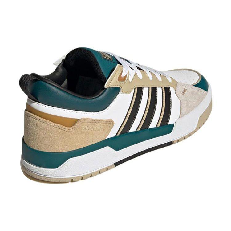 Adidas Neo 100Db Zapatillas Casuales de Cuero de Caña Baja para Skate Unisex Azul Verde GX7145