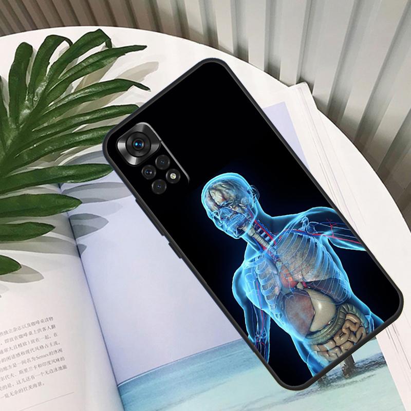 Human Anatomy Funda For Xiaomi Redmi Note 11 10 12 13 14 15 Pro Plus Case For Redmi 15C 10C 13C 12C 14C 15
