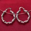 Anello Rotondo in Argento Sterling 925 con Gioiello a Corda Intrecciata