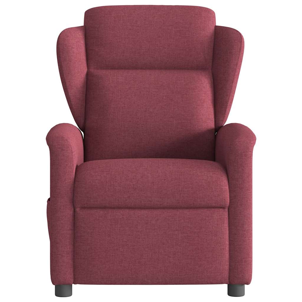 Massage Chair Wine Red Fabric