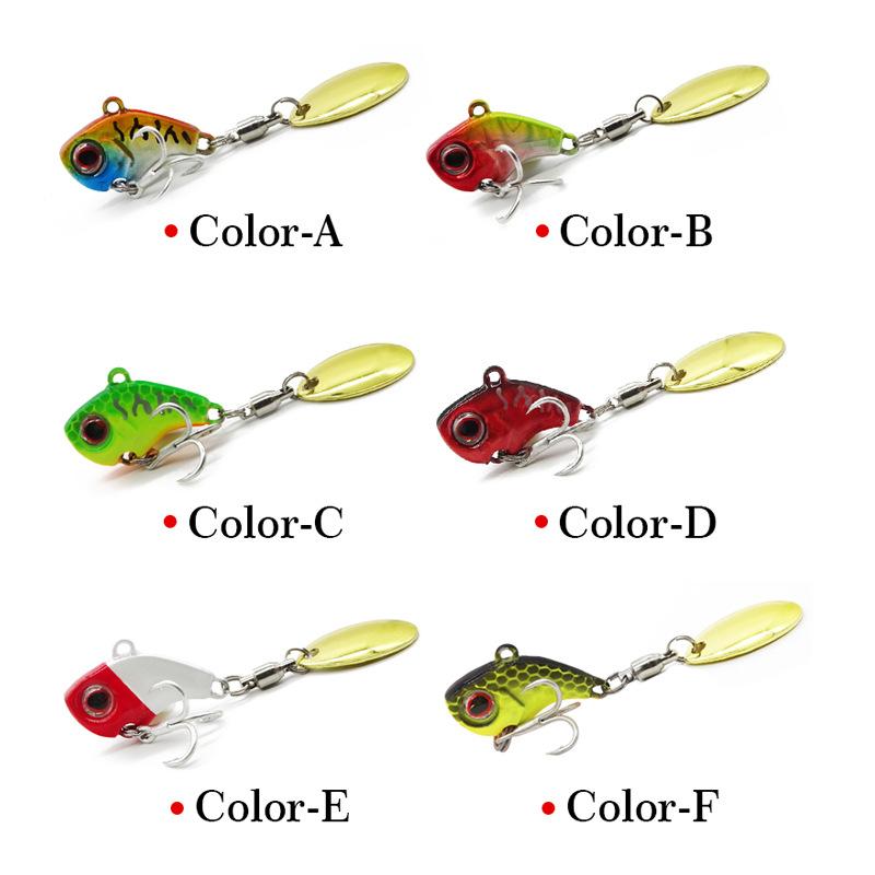 1 Stuks Roterende Metalen VIB Trillingen Aas Spinner Lepel Vissen Lokt 13g 16g 20g Jigs forel Winter Vissen Harde Aas Visgerei Pesca
