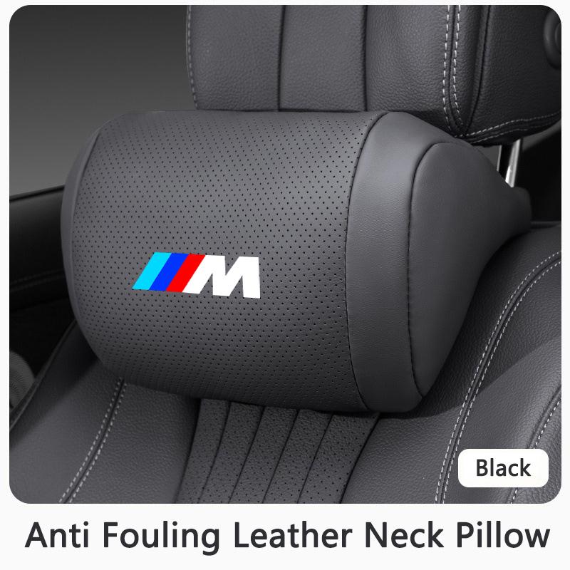 1PC Car Interior Seat Headrest Memory Cotton Neck Pillow For BMW M 1 3 5 7 Series X1 X2 X3 X5 X6 F30 F34 F10 F20 G20 G30 F15 F16 cwsh87