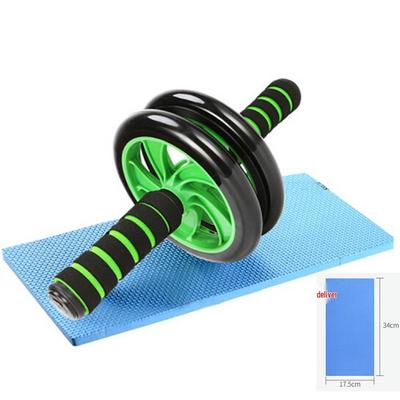 Rullo Addominale a Doppia Ruota con Ginocchiera - Allenatore Fitness Gigante per Esercizi Addominali