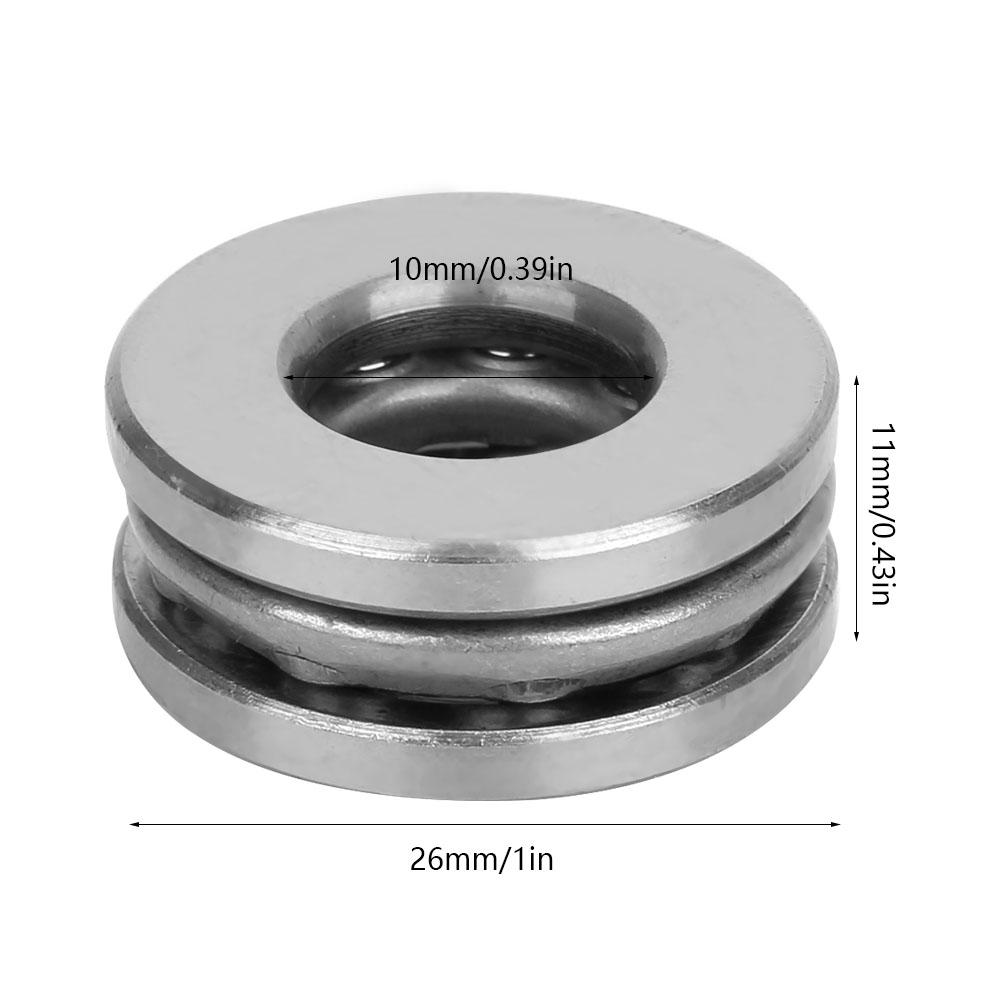 5pcs 51200 Plane Axial Ball Thrust Bearing Set Precise Practical Industrial Hardware Accessory