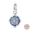 Original 100% 925 Silver Fire Dragon Beads Our Lady Of Cross Charms Fit 925 Bracelet DIY Jewelry Making Women's Gift