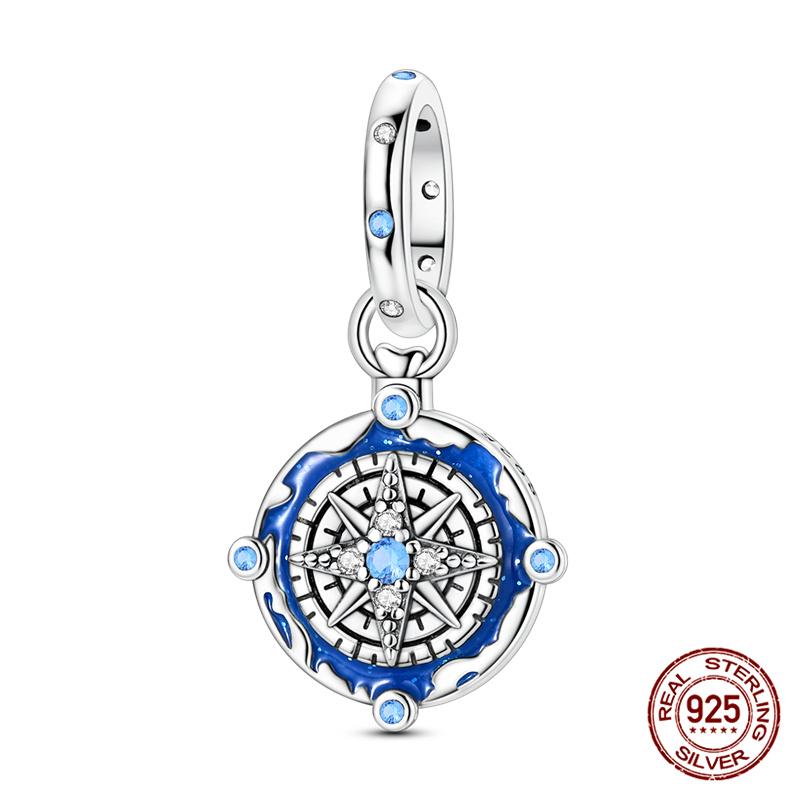 Original 100% 925 Silver Fire Dragon Beads Our Lady Of Cross Charms Fit 925 Bracelet DIY Jewelry Making Women's Gift