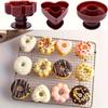3pcs, Plastic Donut Mold Flower Type Donut Stamping Tool, Donut Molds Set, Plastic Doughnut Cutters, Baking Tools