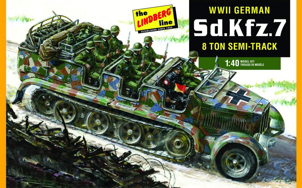 Lindbergh německá armáda 8t poloviční pás 1/40 WW.II Sd.Kfz.7