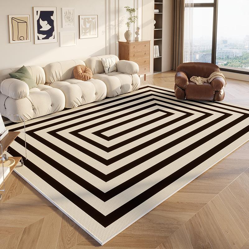 Cremă Aer Gospodărie Covor Trei Anti Inel Catifea Dormitor Acoperit cu Covoraș Rezistent la Murdărie Covoraș Măsuță de Cafea pentru Living