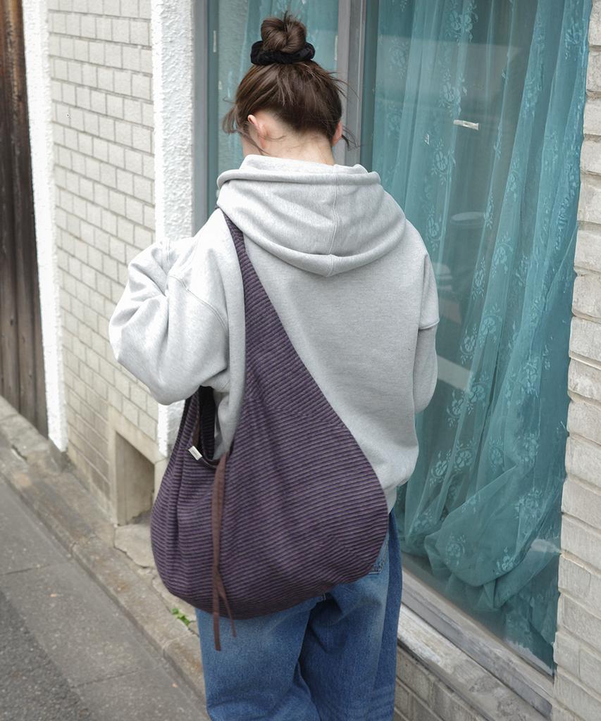 Naats Stripe Comfy Bag, Purple