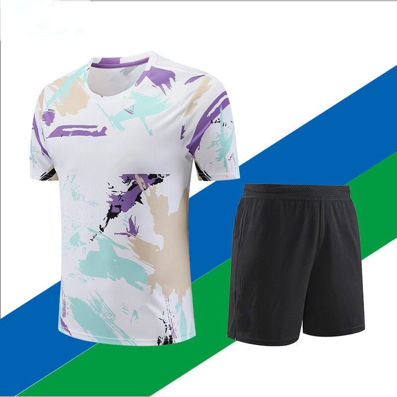 Unisex Quick-Dry Badminton Shirt Breathable Sport T-Shirt Men Women Team Uniform