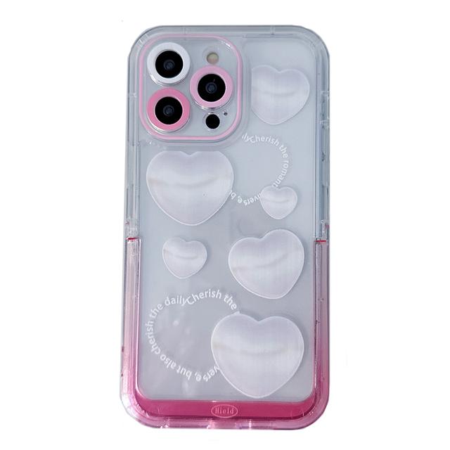 

Белый узор любви Невидимый чехол-держатель-подставка для Iphone 13 11 12 14 Pro Max 14 Plus Прекрасный кронштейн Мягкий противоударный чехол For iPhone 13