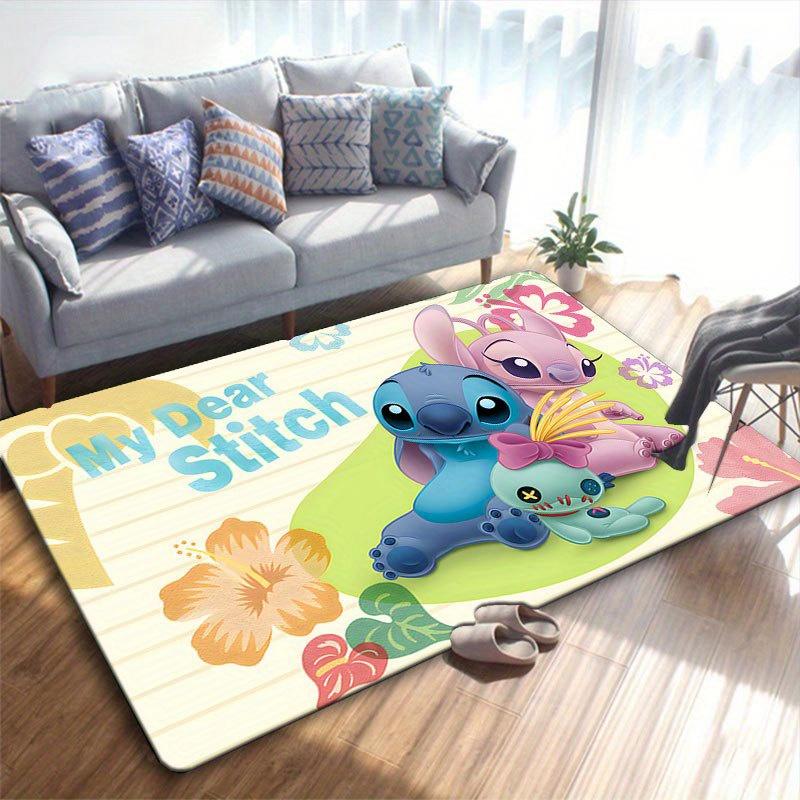 1pz Tappeto Area Tappeto Disney Lilo e Stitch Antiscivolo Lavabile a Mano Tappetino per Pavimento Adatto per Soggiorno Camera da Letto Decorazione Casa