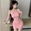 Sexy tight hip-wrapped suspender skirt women's spring and autumn slim-fitting dress waist elastic design Spice girl bottoming skirt