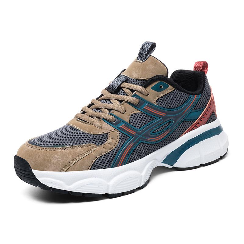 New Dad Shoes Men's Summer Breathable Mesh Black Sneakers Men's 2025 New Ultra-light White Men's Running