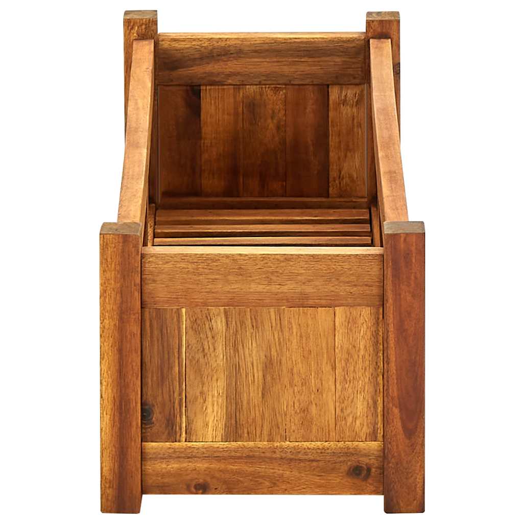 Garden Raised Bed Acacia Wood 76 x 27.6 x 25 cm