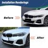 Für BMW 3er M Sport G20 G21 G28 2019 2020 2021 2022 Frontstoßstange Spoiler Splitter Lippe 3-teilige Frontschaufel Modifikation
