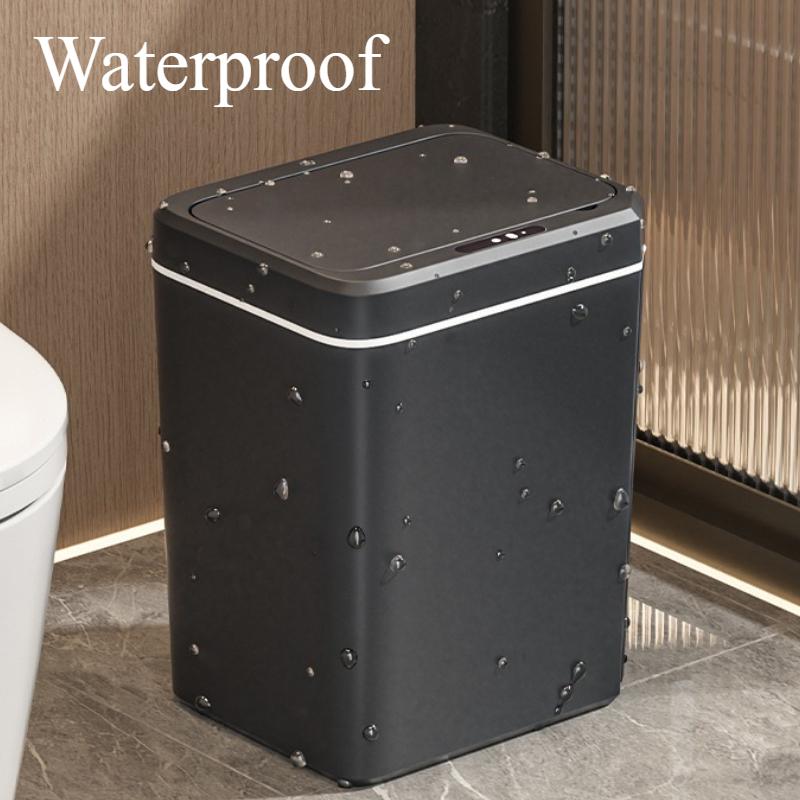 Automatic Sensor Trash Can Smart Waste Bins Kitchen Large Automatic Garbage Bin Touch Less Food Waste Disposal Accessories