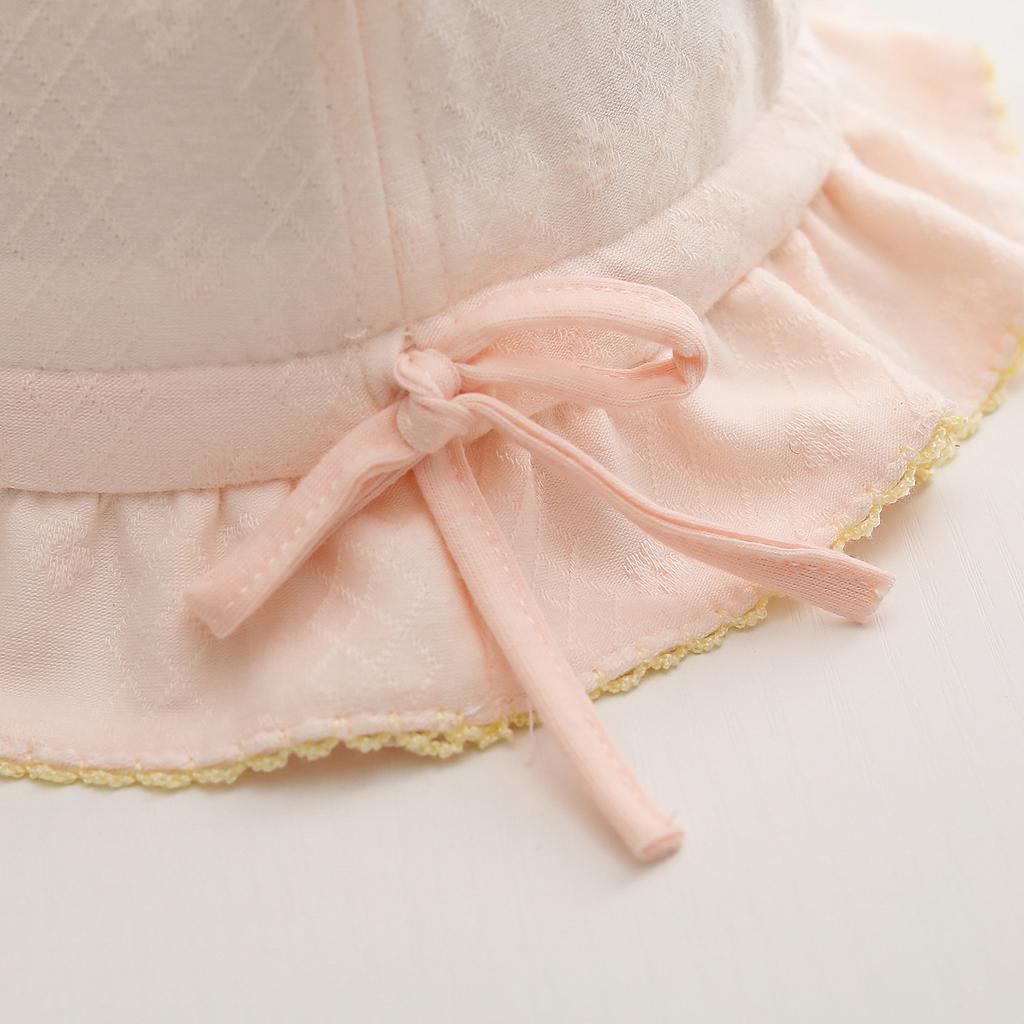 Cute Pink Baby Bucket Hat For Boys And Girls Spring Summer Sun Protection Shade Cap For Kids Outdoor Travel