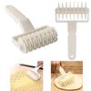 Pastry Pizza Lattice Roller Cutter and Studded Pizza Roller Pull Net Wheel Knife for Dough Cookie Pie Kitchen Baking Supplies