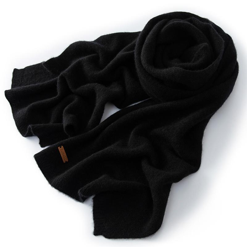 Women 100% Pure Cashmere Scarf Winter Warm Soft Cozy Knit Long Wrap Fashion Casual Neck Warmer Cold Weather Accessory