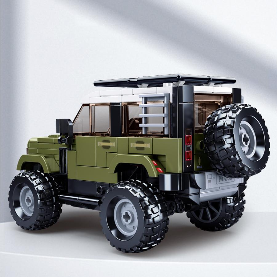 317 stk terrengkjøretøymodell byggeklosser monteringsleker SUV Tank Urban Med figurer Billeker For barn Gaveeske