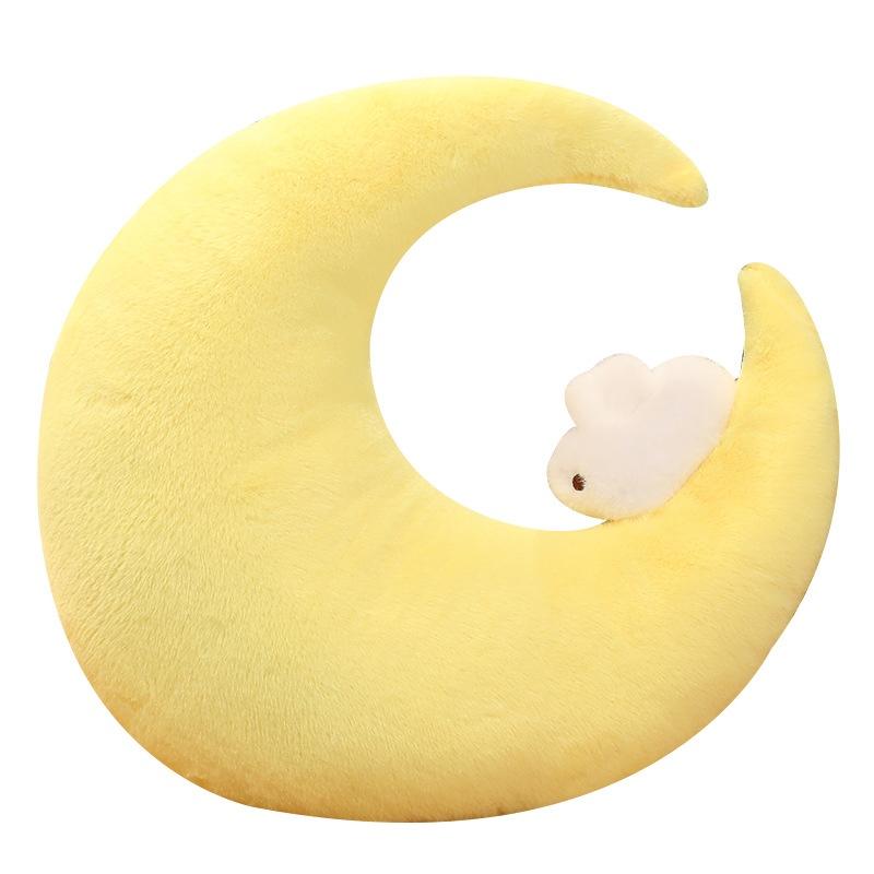Cute Cartoon Moon And Star Plush Pillow Toy For Girls