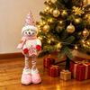 Christmas Sequin Snowman Figurine Ornament and Decoration Gift