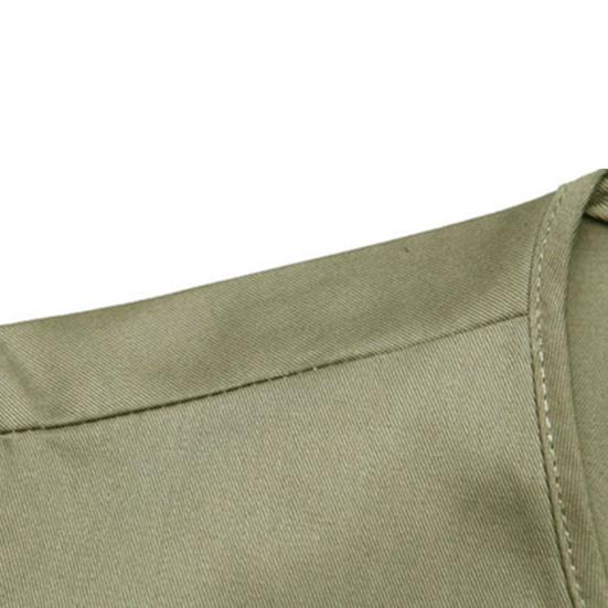 Men Waistcoat Solid Color Multi Pockets Zipper Sleeveless Spring Vest for Fishing