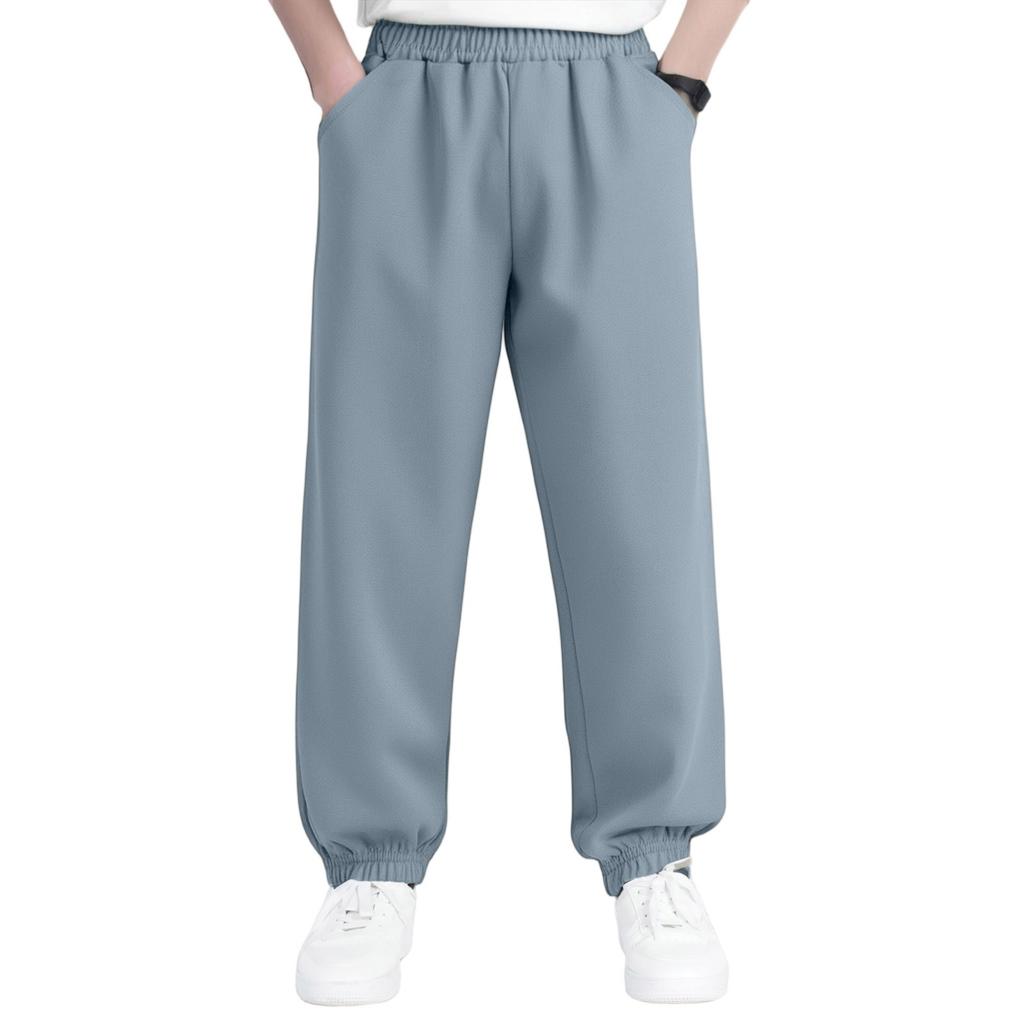 Kids' Casual Pants - Solid Color Sport Pants With Pockets