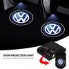 2PCS Wireless Led Car Door Welcome Laser Projector Shadow Night Light For Volkswagen Lavida POLO Tiguan Passat Golf EOS Scirocco