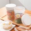 Plastic Double-Layer Salad Cup 750 Ml Oat Cup Multi-functional Breakfast Cup  Home Kitchen