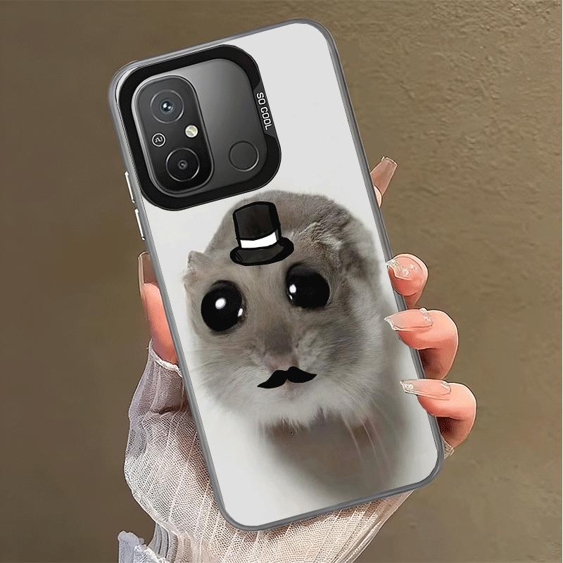 Funny Sad Hamster Meme Shockproof Phone Case for Xiaomi Poco X7 X6 X5 X3 Pro F7 Ultra M8 Redmi 15C 15 14C 13C 12C 10C 13 12 10