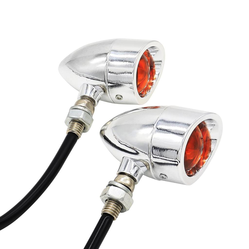 SZYUMO Bike Turning Signal Light Turn Signal Light Vintage Light with Cap Light Cruise Prince Metal Light Pointing