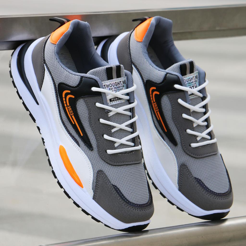 Summer All-match Men's Running Sneakers Breathable Non-slip Damping Casual Sports Shoes Outdoor Soft Vulcanized Shoes Zapatillas