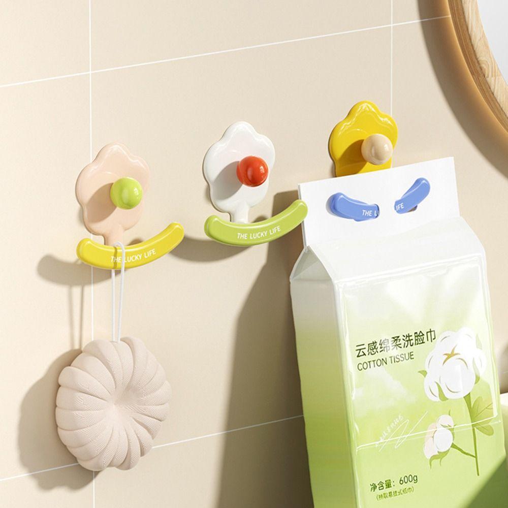 Heavy Duty Hanger Hooks Punch-Free Bathroom Adhesive Wall Hook  Home Storage Accessories