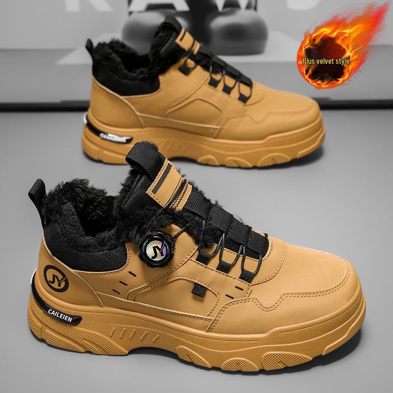 Pánské zimní kotníkové boty Martin s fleecovou podšívkou: Retro, Hřejivé, Trendy, Všestranné pracovní tenisky