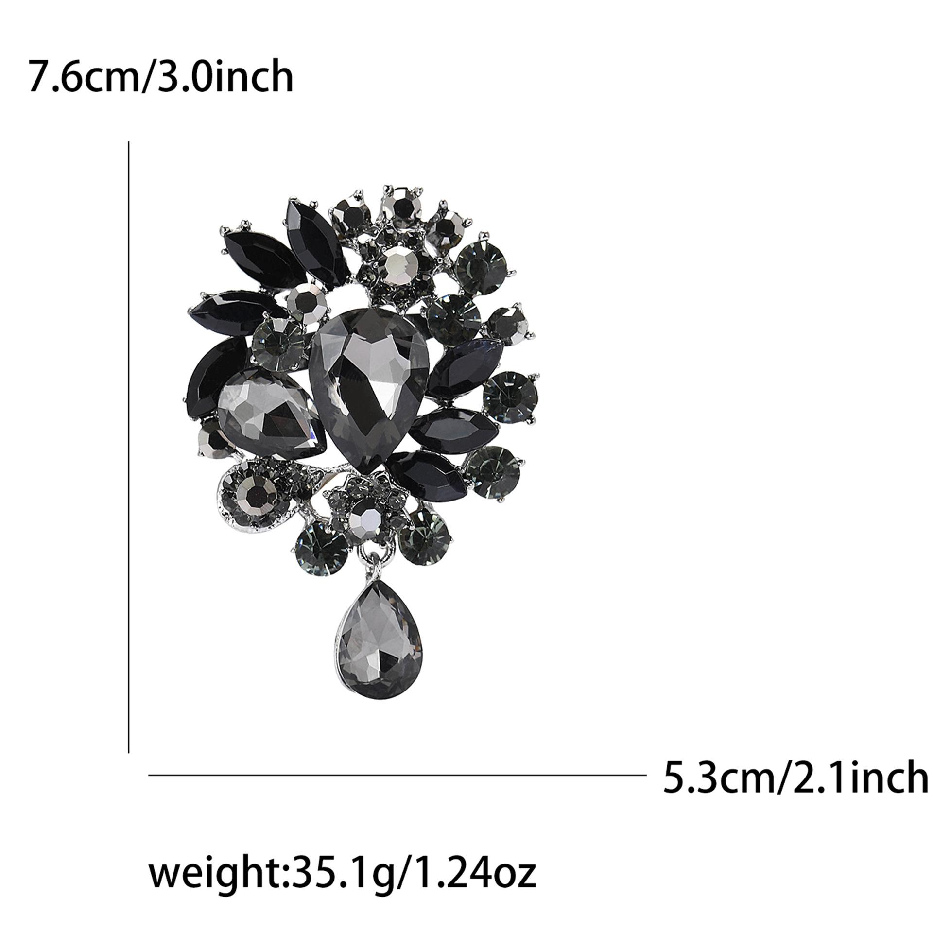 

Винтажная свадебная брошь-булавка с кристаллами и стразами в форме капли для женщин, подарки на День благодарения