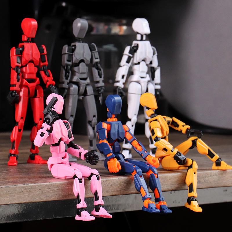 Lucky Doll: 13-Point Articulated 3D Printed Toy, 3rd Gen DIY Stress Relief Figure