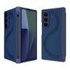 Plain Faux Leather Full Coverage Z Fold 7 Phone Case with Anti-Spy Glass Film, A Pen Stylus for Samsung Z Fold 7 Fold 6