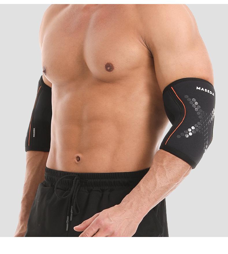 Peak Weightlifting 7mm Neoprene Elbow Support for Strongman Squats